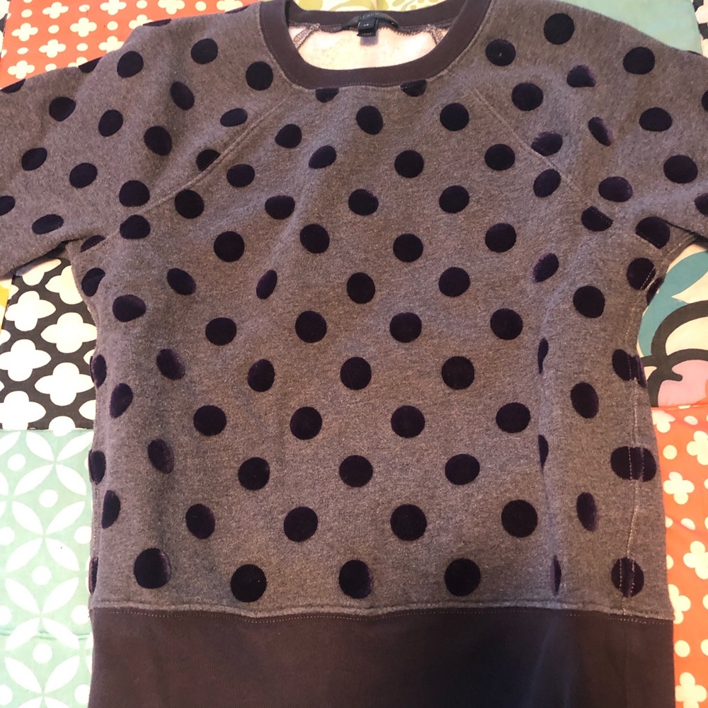 J crew polka dot sweater